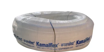 Coil of PVC flexible conduit pipe